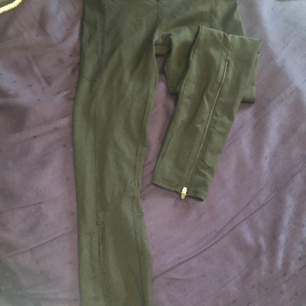 Fabletics Leggings With Zipper On Bottom - image 1